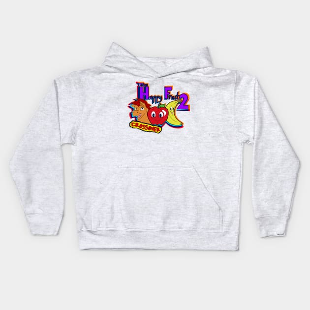 Happy Fruit 2 and Chess Crossover Kids Hoodie by RockyHay